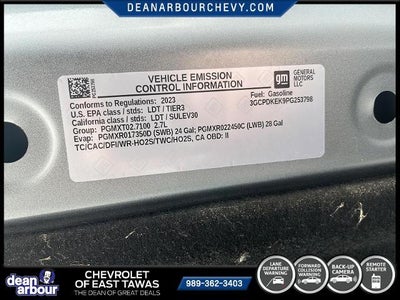 2023 Chevrolet Silverado 1500 Crew Cab Short Box 4-Wheel Drive LT 2FL