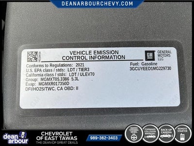 2021 Chevrolet Silverado 1500 Crew Cab Standard Box 4-Wheel Drive RST